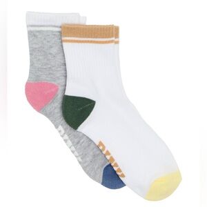 PINK Victoria's Secret Colorful Quarter Socks 2-Pack - NWT